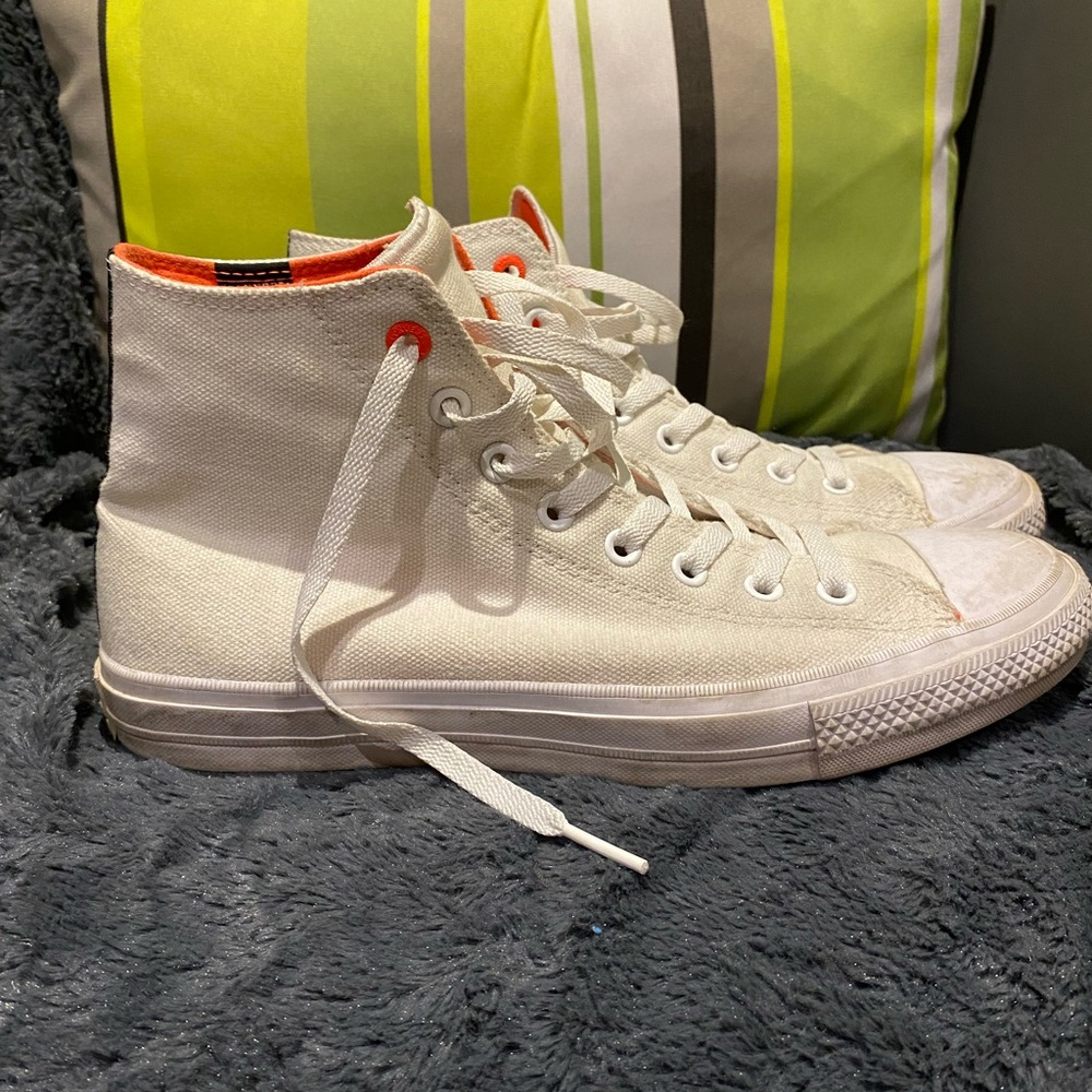 Converse White High-Top Sneakers